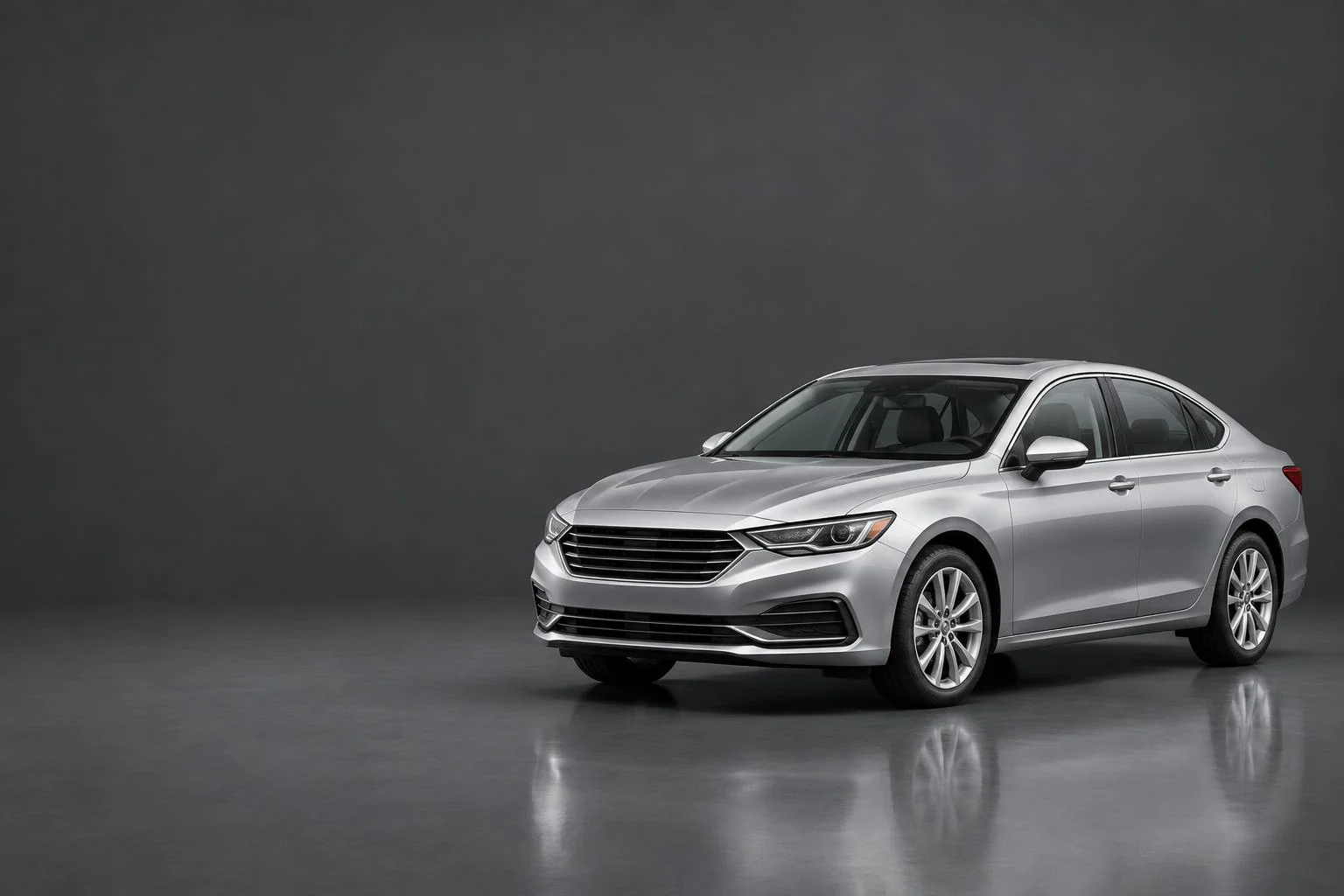 Clean silver sedan — illustrative vehicle